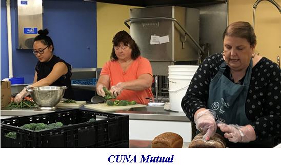 Volunteers from CUNA Mutual